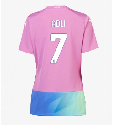AC Milan Yacine Adli #7 Tredje trøje Dame 2023-24 Kort ærmer